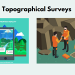 Topographical survey illustration scene