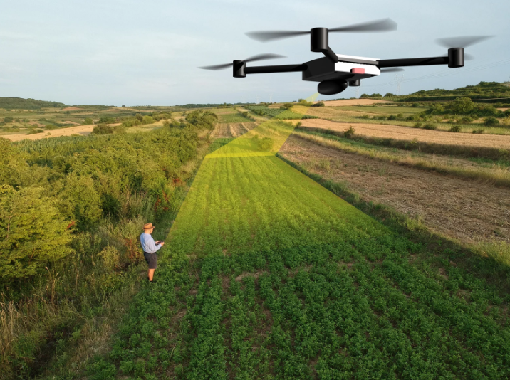 Drone scanning for property surveying